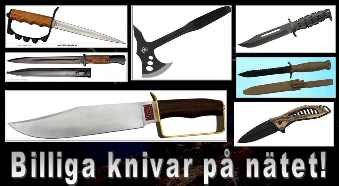 Billiga knivar p&aring; n&auml;tet
